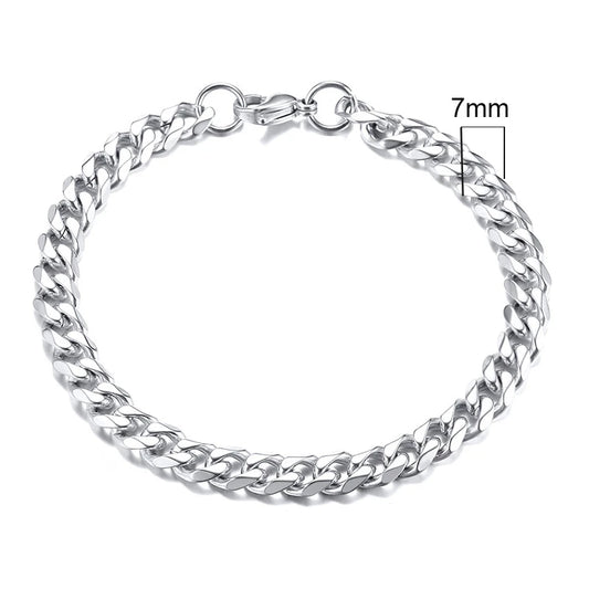 CUBAN BRACELET (SILVER) 7MM