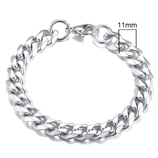 CUBAN BRACELET (SILVER) 11MM