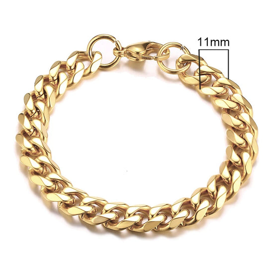 CUBAN BRACELET (GOLD) 11MM