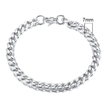 CUBAN BRACELET (SILVER) 7MM