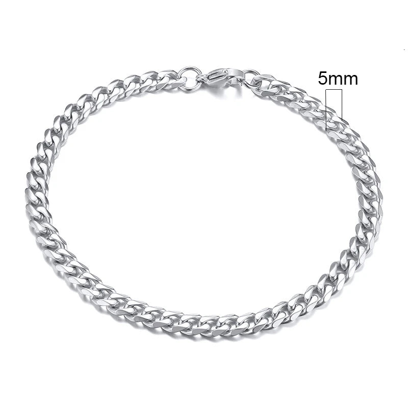 CUBAN BRACELET (SILVER) 5MM