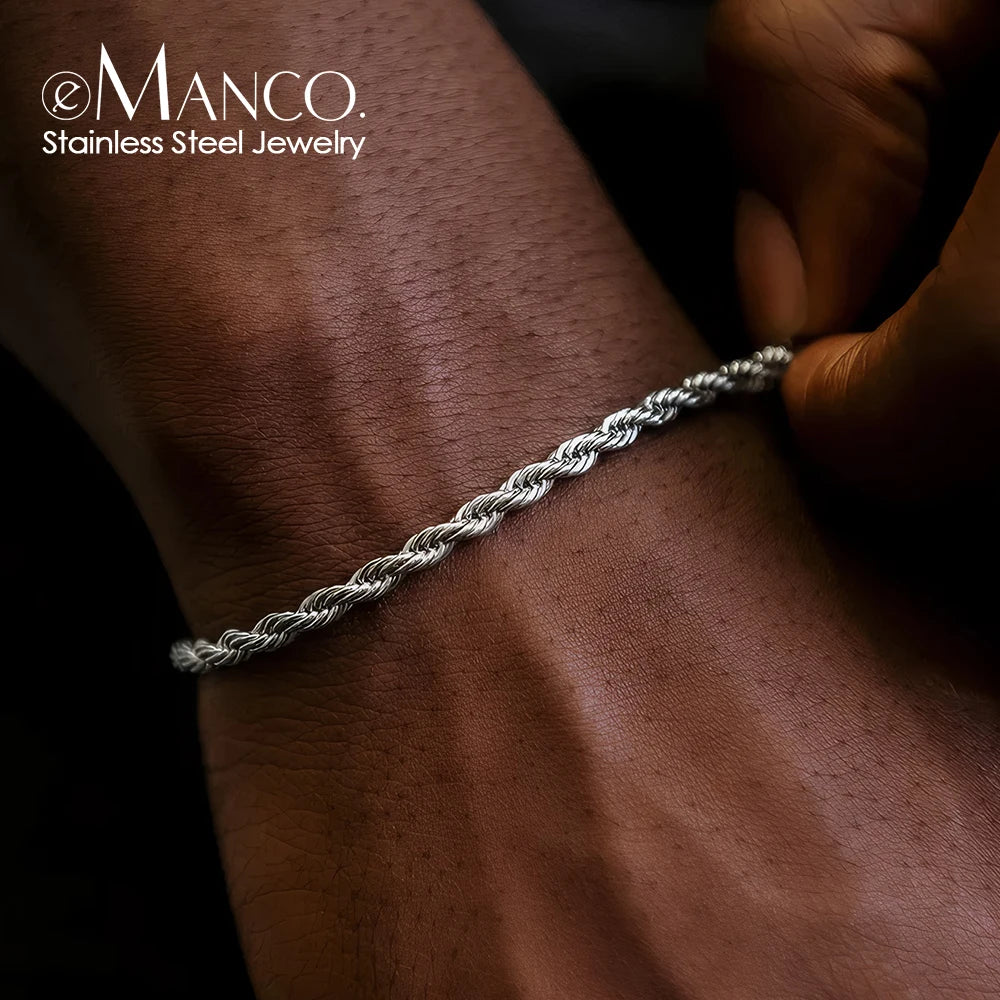 ROPE BRACELET (SILVER) 4MM