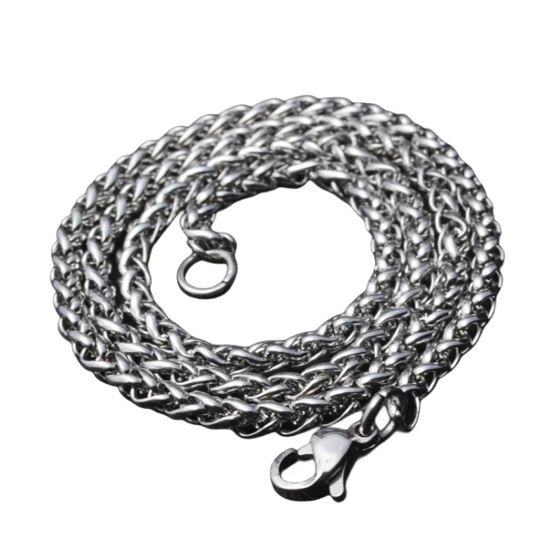 Stainless Steel Casual Twisted Chain
