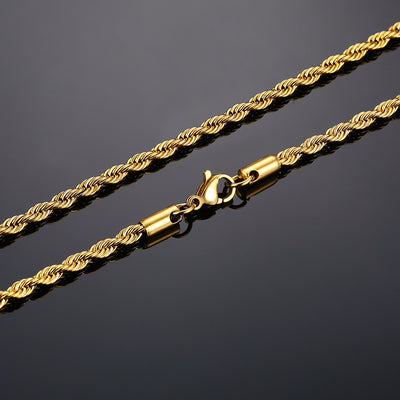 Casual Twisted Rope Neck Chain