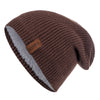 Fur Lined Ribbed Beanie