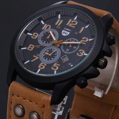 Premium Leather Chronograph Watch